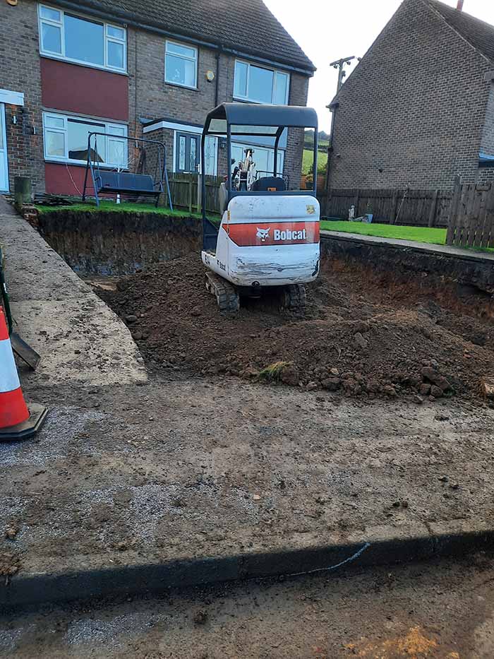 Mini Digger Hire With Driver Huddersfield RH Excavations